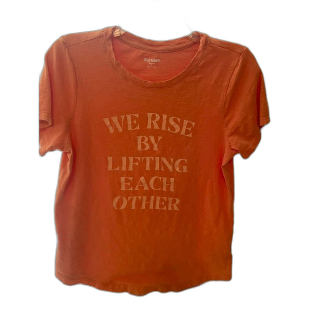 Old Navy Short Sleeve Orange EveryWear Graphic T-Shirt M